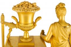 French Empire Period Ormolu Bronze Mantel Clock of Ceres circa 1815 - 4497070
