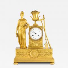 French Empire Period Ormolu Bronze Mantel Clock of Ceres circa 1815 - 4498009