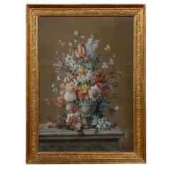 French Empire Period Pastel and Gouache Painting circa 1810 in Giltwood Frame - 3415290