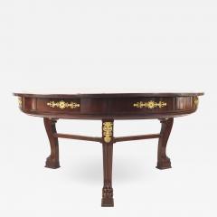 French Empire Potheau Mahogany and Gilt Center Table - 1428186