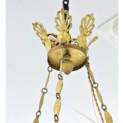 French Empire Quality Brass and Tole Chandelier - 4645648
