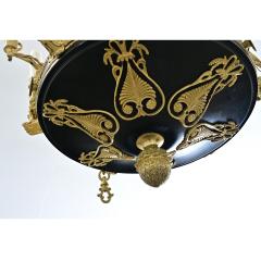 French Empire Quality Brass and Tole Chandelier - 4645650