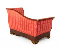 French Empire Red Damask Recamier - 4169508