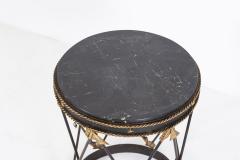 French Empire Revival Marble Arrow Side Table - 2037224