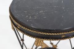 French Empire Revival Marble Arrow Side Table - 2037225