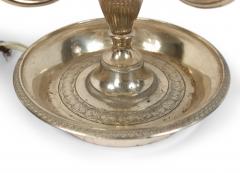 French Empire Silver Plate Table Lamp - 1380925