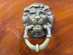 French Empire Small Commodes Flame Mahogany Brass USA 1940s - 4550432