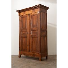 French Empire Solid Walnut Armoire - 3420627