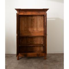 French Empire Solid Walnut Armoire - 3420629