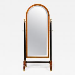 French Empire Style Arched Cheval Mirror - 4193665