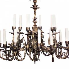 French Empire Style Bronze Dore Chandelier - 3172753