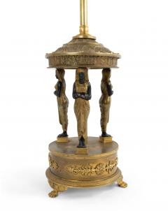 French Empire Style Bronze Egyptian Lamp - 1380936