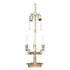 French Empire Style Bronze Swan Table Lamp - 4708821