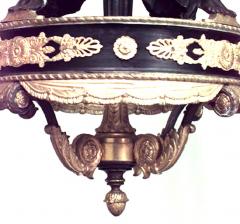 French Empire Style Bronze and Dore Trim Arm Chandelier - 738918
