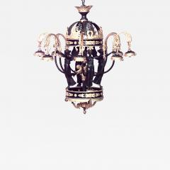 French Empire Style Bronze and Dore Trim Arm Chandelier - 740934