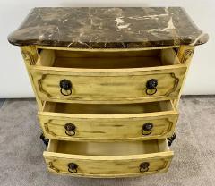 French Empire Style Commode or Dresser with Marble Top Bronze Lion Head Pulls - 2889701