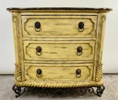 French Empire Style Commode or Dresser with Marble Top Bronze Lion Head Pulls - 2889706