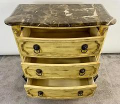 French Empire Style Commode or Dresser with Marble Top Bronze Lion Head Pulls - 4029539