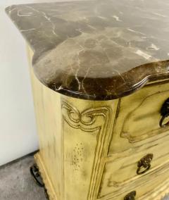 French Empire Style Commode or Dresser with Marble Top Bronze Lion Head Pulls - 4029540