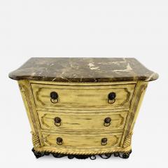 French Empire Style Commode or Dresser with Marble Top Bronze Lion Head Pulls - 4031034