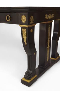 French Empire Style Ebonized Mahogany Writing Table - 4626081