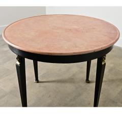 French Empire Style Ebonized Marble Top Center Table - 4506016