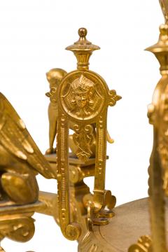 French Empire Style Gilt Bronze Five Light Chandelier - 4169156
