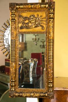 French Empire Style Giltwood Mirror Elaborately Carved Frame Circa 19th Century - 2950310