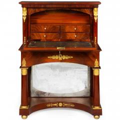 French Empire Style Mahogany Antique Secretary Desk - 4502696