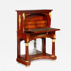French Empire Style Mahogany Antique Secretary Desk - 4504320