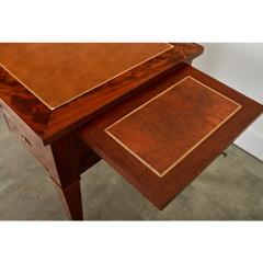 French Empire Style Mahogany Leather Desk - 4277733