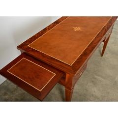 French Empire Style Mahogany Leather Desk - 4277739