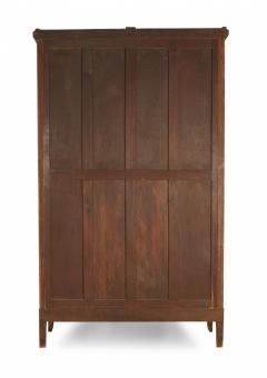 French Empire Style Mahogany Two Door Mirrored Armoire - 2798793
