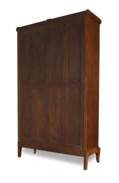 French Empire Style Mahogany Two Door Mirrored Armoire - 2798794