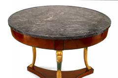 French Empire Style Mahogany and Gilt Center Table - 1424264