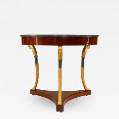 French Empire Style Mahogany and Gilt Center Table - 1428195