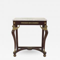 French Empire Style Mahogany and Marble Console Table - 1430458