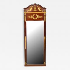 French Empire Style Mahogany and Ormolu Wall Mirror - 1403344