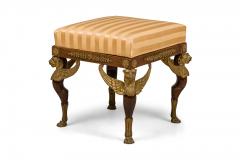 French Empire Style Sphinx Mahogany Bench - 4655834