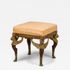 French Empire Style Sphinx Mahogany Bench - 4708570
