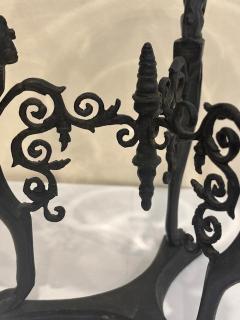 French Empire bronze centerpiece with a clear glass bowl - 4665473