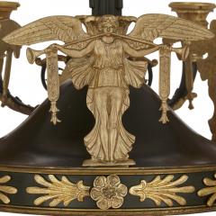 French Empire style ormolu and bronze chandelier - 1907354