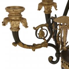 French Empire style ormolu and bronze chandelier - 1907355