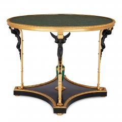 French Empire style ormolu mounted malachite centre table - 3530680