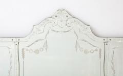 French Etched Horizontal Mirror with Foliate Etched Boarders - 3940720