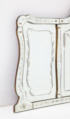 French Etched Triptych Mirror - 3333833