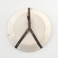 French Fa ence Plate with Vase and Flowers 18th 19th century - 4554677