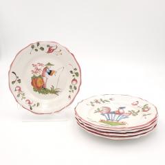 French Fa ence Set of Five Dishes in Pottery 18th Century - 2842963