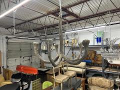 French Faux Bois Chandelier - 4193642