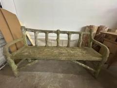 French Faux Bois Garden Bench - 4136636